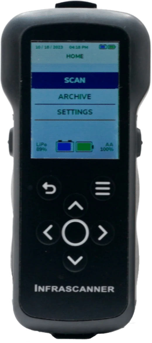 Infrascanner 2500, vista frontal